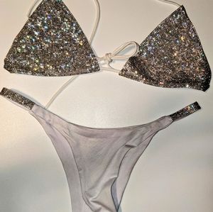 Woman's rhinestone Bikini